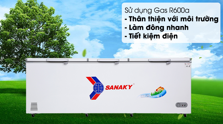 Dung tích 900 lít Tủ Đông Sanaky VH-1199HY sẽ bảo quản được bao nhiêu kg thực phẩm