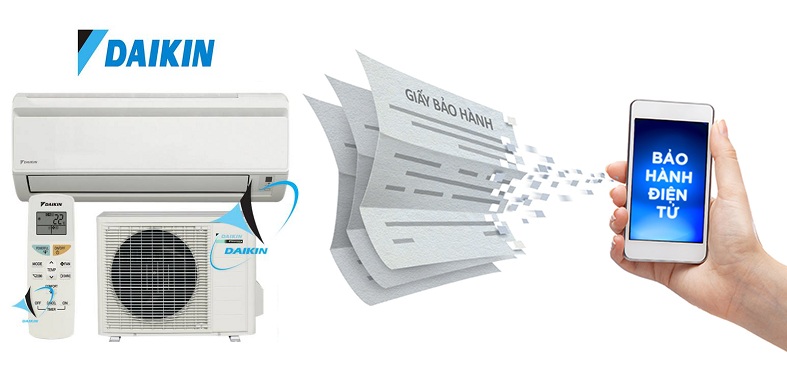 Hướng dẫn kích hoạt điện tử và tra cứu bảo hành điều hòa Daikin