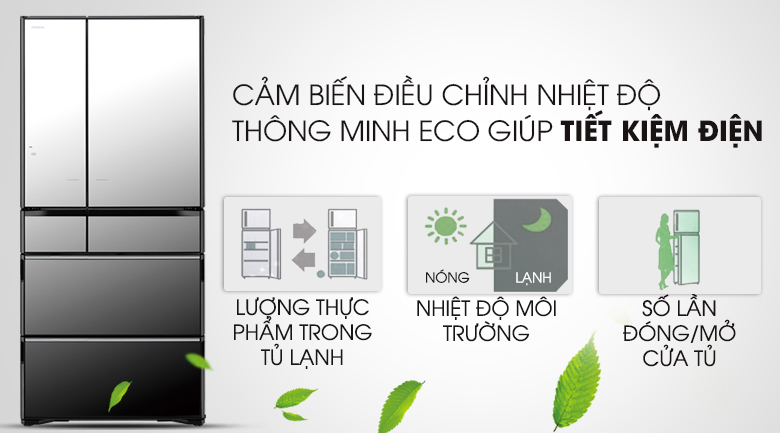 tủ lạnh Hitachi Inverter R-X670GV(X) 6 Cánh 525 Lít