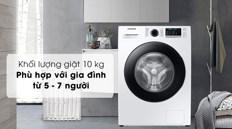 máy giặt Samsung cửa trước WW10TA046AE/SV 10Kg 