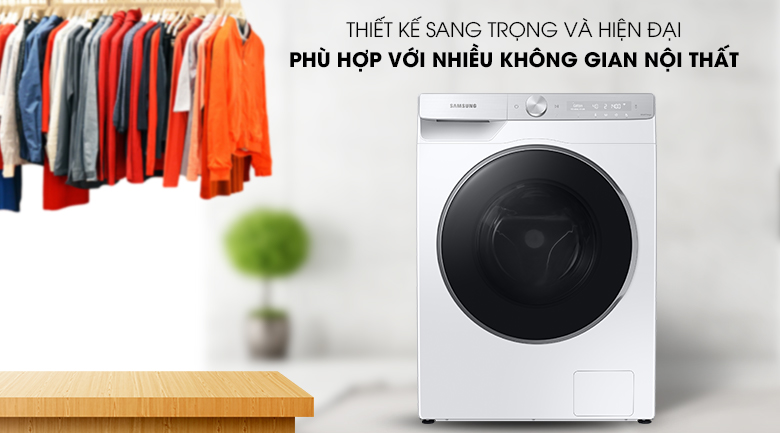 Thiết kế độc đáo của máy giặt cửa trước 10kg Samsung