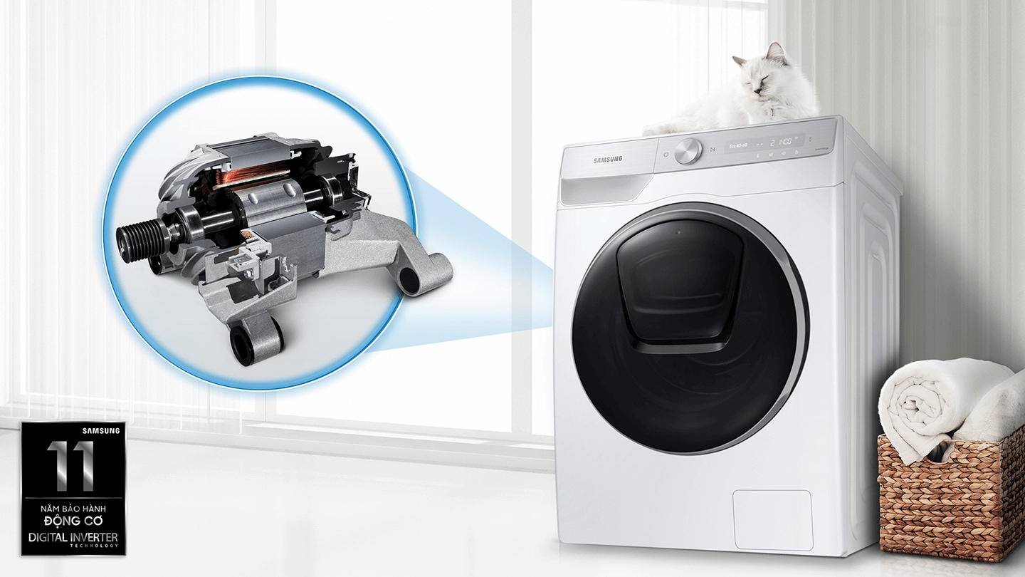 Vì sao nên mua máy giặt Samsung inverter WW10TP54DSH/SV 10kg cho gia đình?