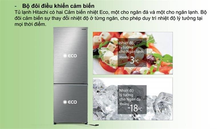 Tủ lạnh Hitachi R-B330PGV8(BSL) hay R-H310PGV7(BBK) dùng tốt hơn?