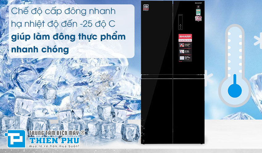 Tủ lạnh Sharp SJ-FXP600VG-BK và Samsung RF48A4010M9/SV có điểm gì giống nhau?
