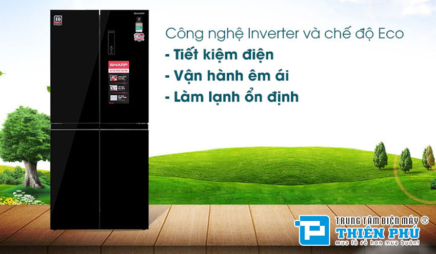 So sánh hai chiếc tủ lạnh Sharp SJ-FXP480VG-BK và Samsung RF48A4000B4/SV