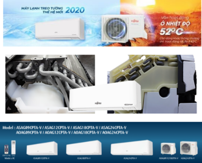 Điều hòa Fujitsu 1 chiều ASAG18CPTA-V được trang bị nhiều công nghệ hiện đại