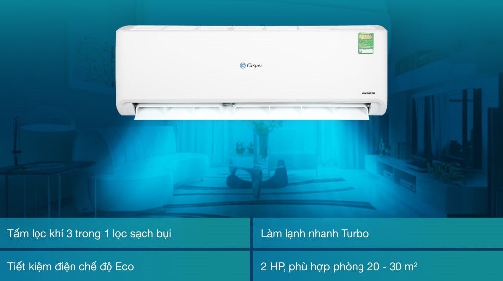 Tại sao lựa chọn điều hòa Casper GC-18IS32 lại giúp bạn tiết kiệm được nhiều chi phí?
