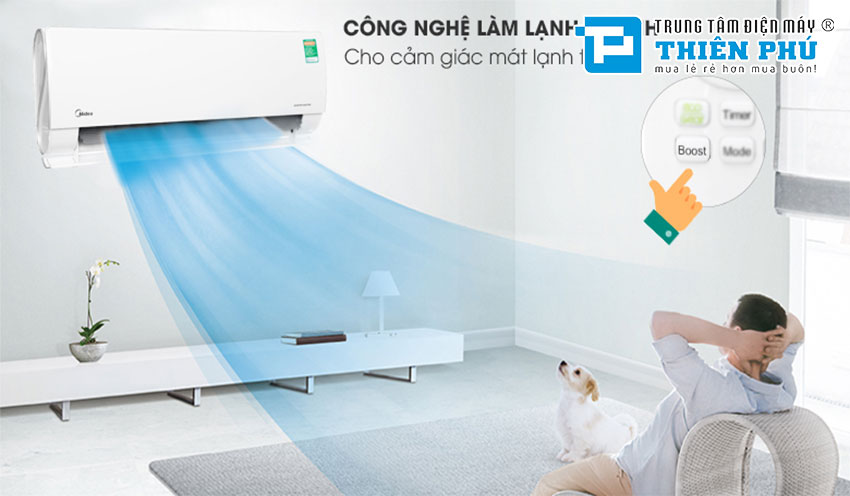 Điều Hòa Midea 9000Btu 2 Chiều Inverter Wifi MSMT-10HRFN8 Gas R32