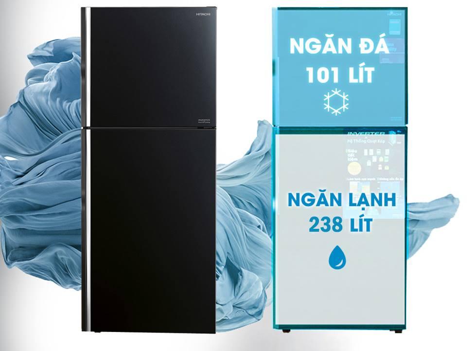 Vì sao mẫu tủ lạnh Hitachi R-FG450PGV8(GBK) 339l luôn được đánh giá cao?