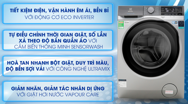  máy giặt inverter Electrolux 11kg