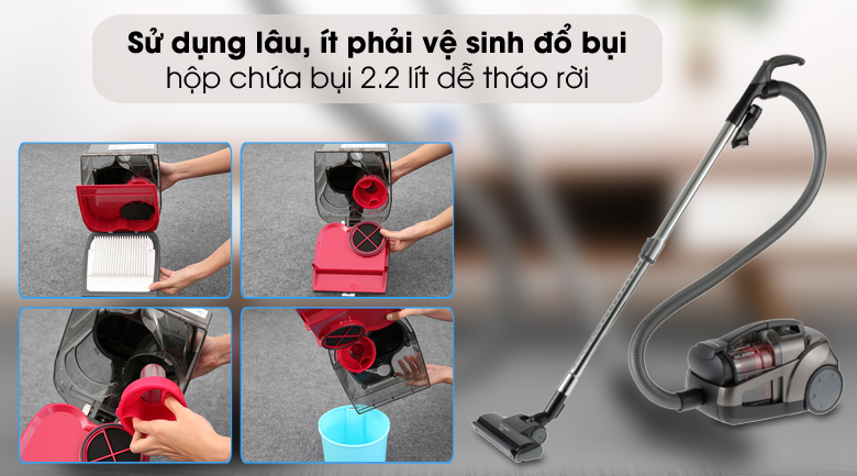 Khám phá các tính năng hiện đại có trên máy hút bụi giá rẻ Panasonic MC-CL787TN49