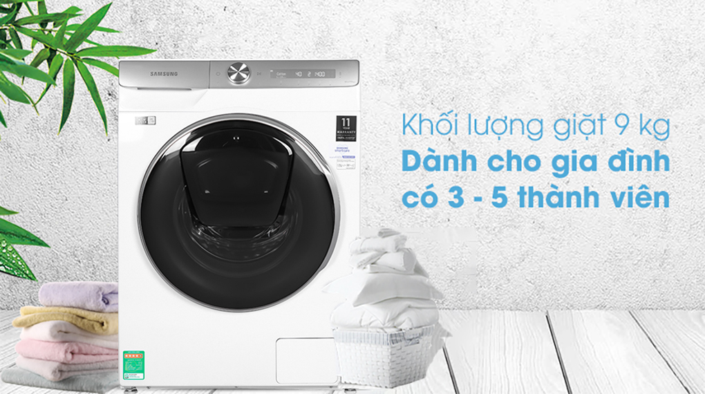 máy giặt Samsung cửa trước WW90TP54DSH/SV