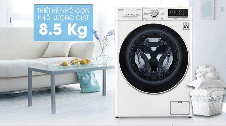 máy giặt LG inverter FV1408S4W 8.5kg