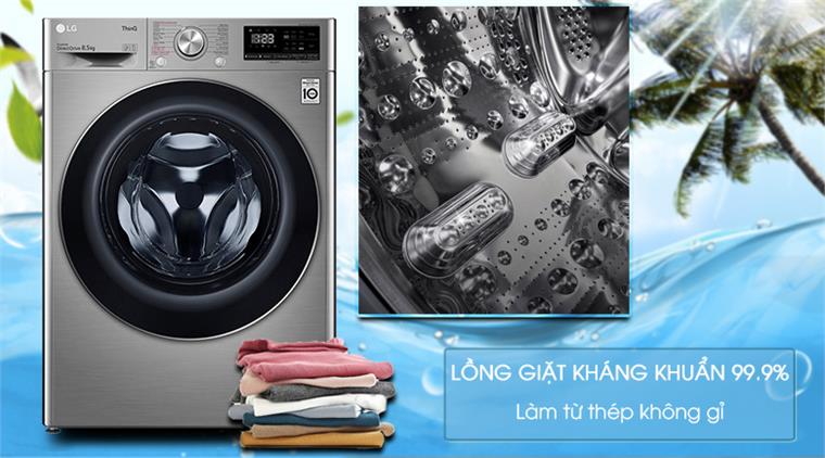Đánh giá máy giặt LG Inverter 9 Kg FV1409S2V có tốt không?