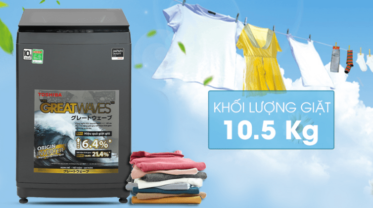 Nên chọn máy giặt Toshiba 10,5kg nào phù hợp với gia đình bạn nhất?