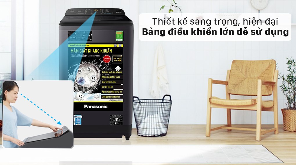 Giặt sạch cực nhanh khi có máy giặt Panasonic NA-F100A9DRV