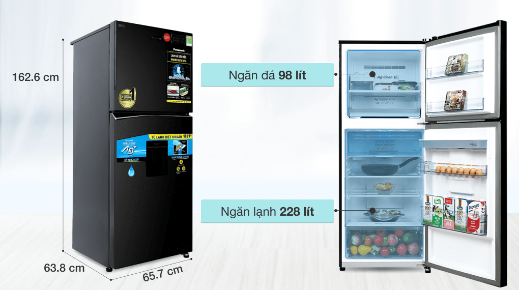 Những ưu điểm thú vị khi lựa chọn tủ lạnh Panasonic NR-TL351VGMV