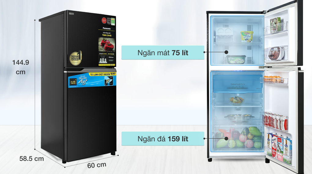 Nếu muốn làm lạnh nhanh hay chọn tủ lạnh Panasonic NR-TV261BPAV