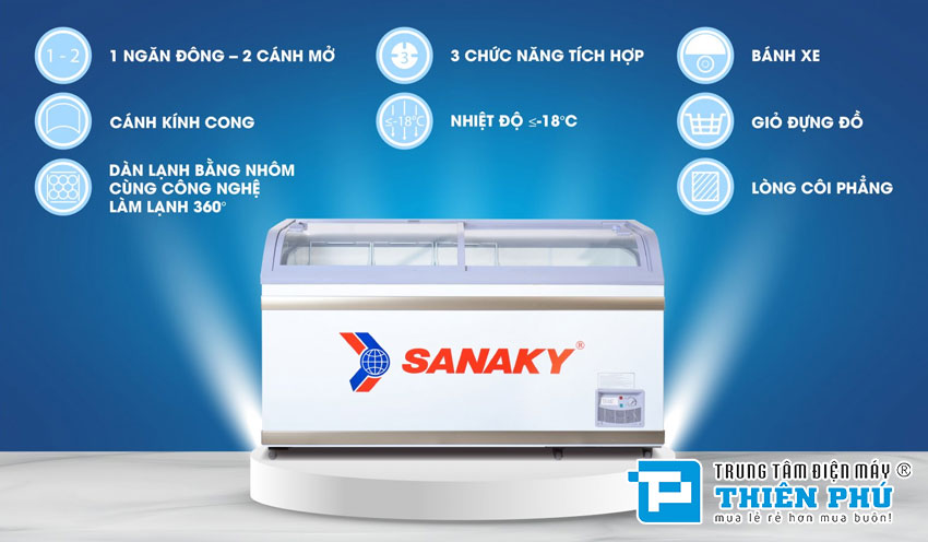 Tủ Đông Sanaky VH-888K Ngăn Đông 660 Lít