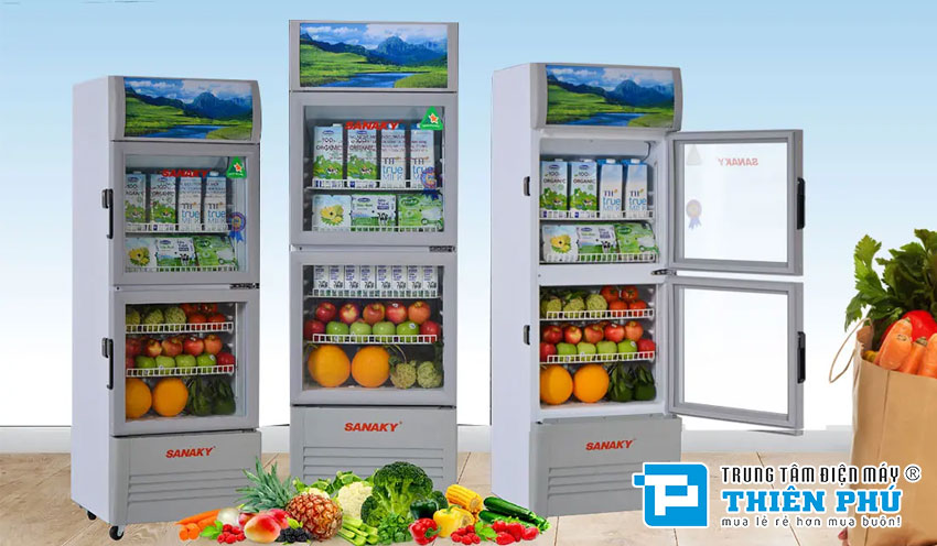 Thực phẩm sẽ luôn tơi ngon và an toàn với tủ mát Sanaky VH-408W3