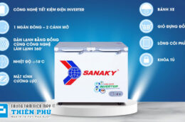 Tìm hiểu chi tiết tủ đông Sanaky VH-2899W2K 230 Lít