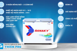 Giới thiệu tủ đông Sanaky VH-2599W2K Dàn Đồng 2 Ngăn 250 Lít