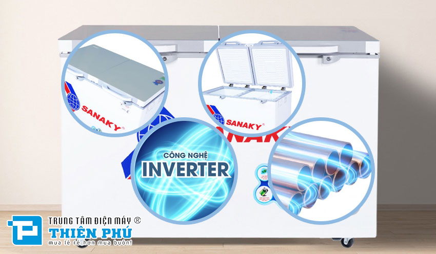 Tủ Đông Sanaky Inverter 360 Lít 1 Ngăn VH-3699A4K Gas R600a