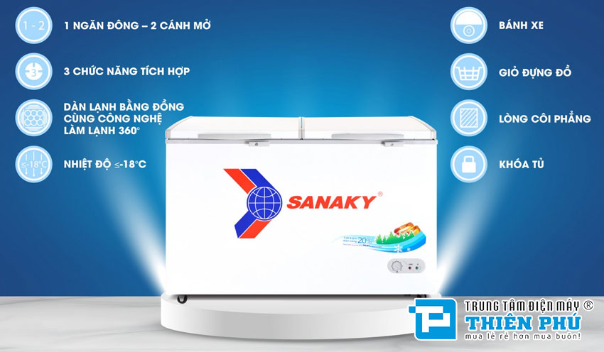 Tủ Đông Sanaky VH-5699HY 1 Ngăn Đông 430 Lít