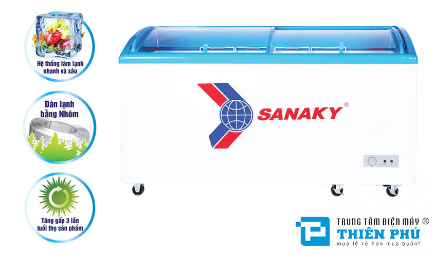 Tủ Đông Sanaky VH-602KW 1 Ngăn Đông 1 Ngăn Mát 432 Lít