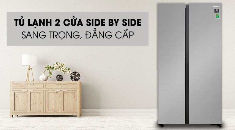 Khám phá tủ lạnh Samsung Side By Side RS62R5001M9/SV giá chỉ 16 350 000đ