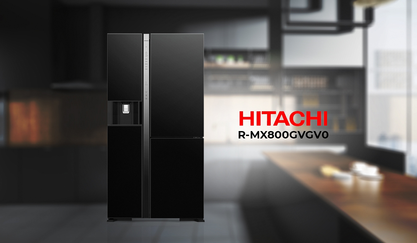 Khái quát về mẫu tủ lạnh Hitachi 3 cánh R-MX800GVGV0(GBK) 569 lít