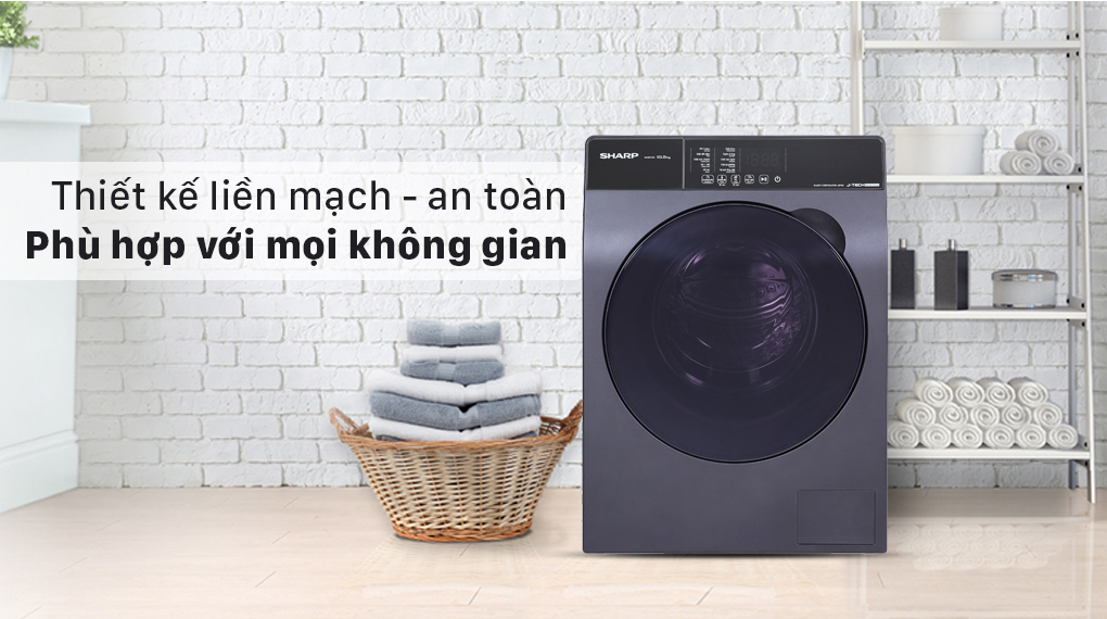 Giặt sạch quần áo là chuyện nhỏ khi đã có máy giặt Sharp ES-FK852SV-G