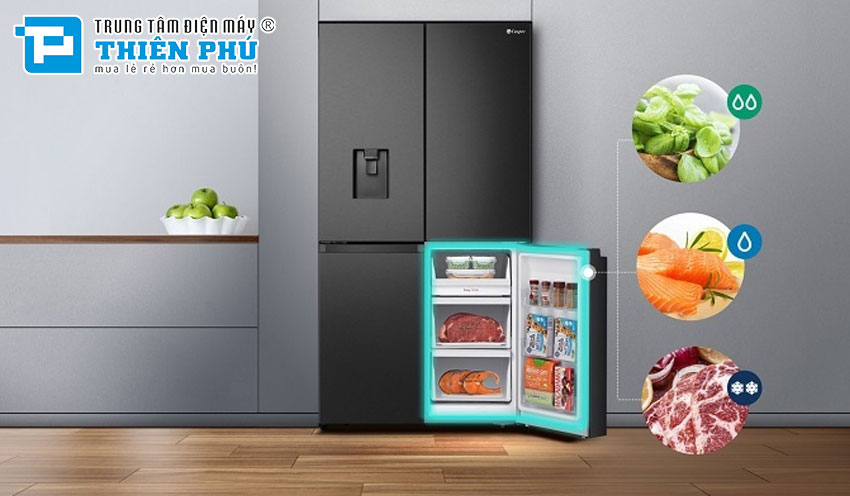 Tủ Lạnh Casper Inverter 645 Lít RM-680VBW 4 Cánh