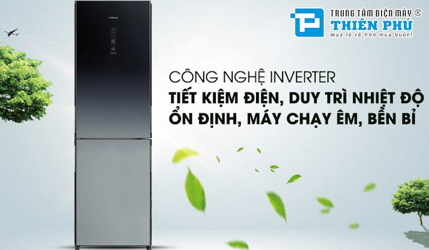 Tủ Lạnh Hitachi Inverter 320 Lít R-BG410PGV6X 2 Cánh