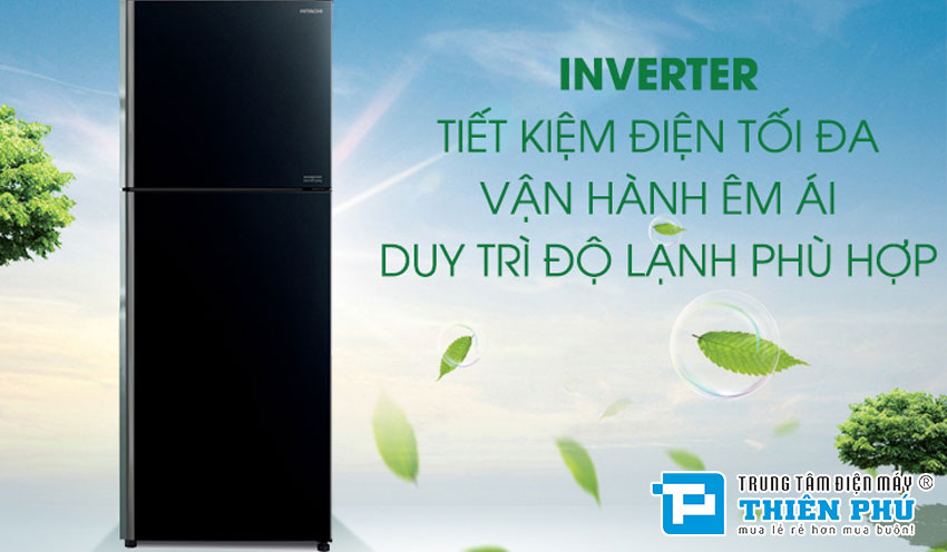 Tủ Lạnh Hitachi Inverter 339 Lít R-FVX450PGV9(GBK) 2 Cánh