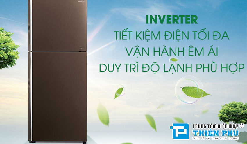 Tủ lạnh Hitachi Inverter 366 Lít R-FVX480PGV9(GBW) 2 Cánh