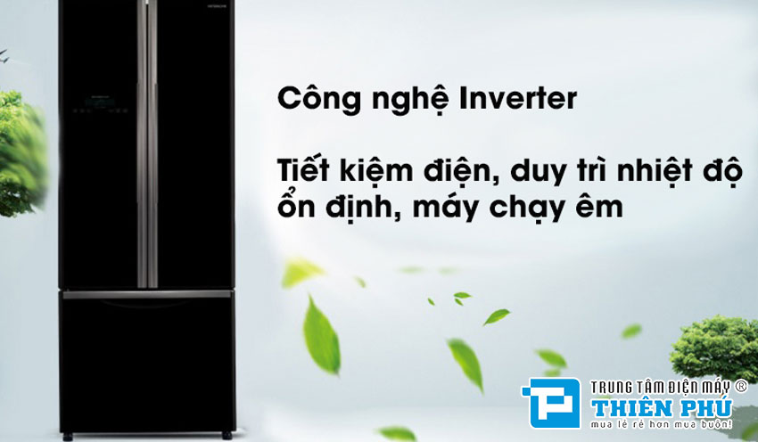 Tủ Lạnh Hitachi Inverter 455 Lít R-FWB545PGV2(GBK) 3 Cánh