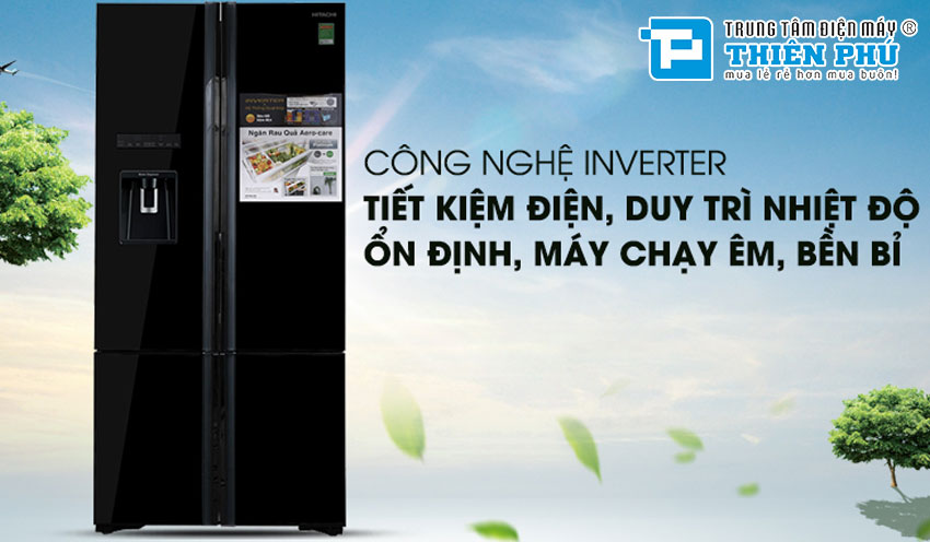 tủ lạnh Hitachi inverter R-WB730PGV6X 4 cánh 590 lít