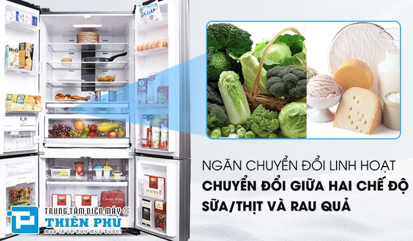 Tủ Lạnh Hitachi Inverter 587 Lít R-WB780PGV6X(GBK/XGR) 4 Cánh