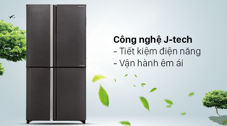 Tủ Lạnh Sharp Inverter SJ-FX640V-SL 4 Cánh