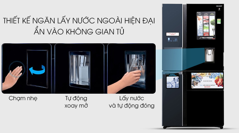 So sánh 2 chiếc tủ lạnh Sharp 5 cánh vô cùng sang trọng và hiện đại