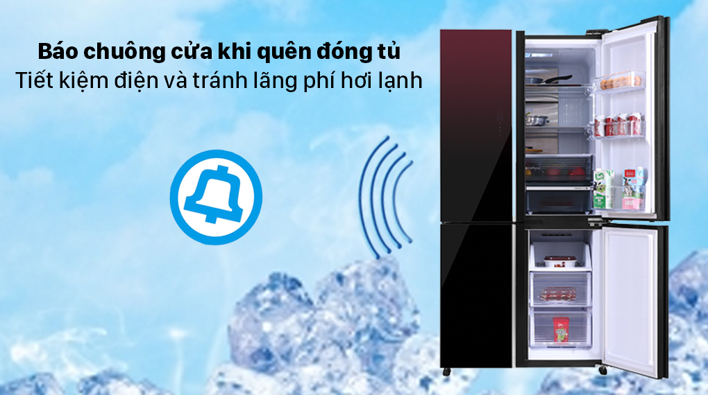 Tủ Lạnh Sharp Inverter 525 Lít SJ-FXP600VG-BK 4 Cánh