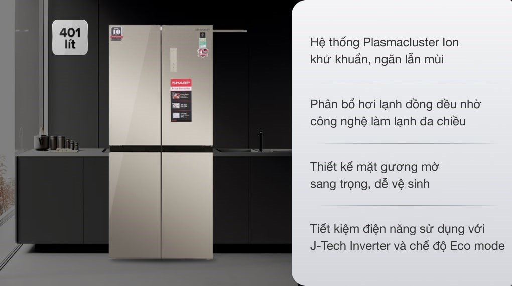 Điểm giống, khác nhau ở tủ lạnh Sharp SJ-FXP480VG-CH và Hitachi R-FVY510PGV0(GMG)