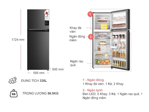Nếu muốn làm lạnh thực phẩm tốt hãy dùng tủ lạnh LG GN-D422PS