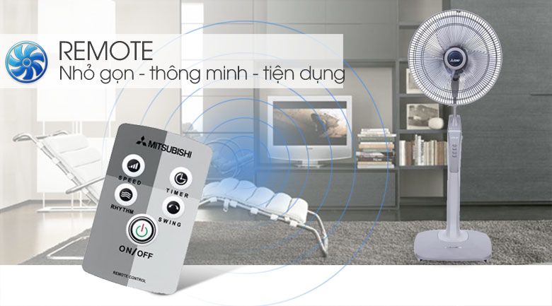 Quạt cây Mitsubishi LV16-RV CY-GY có gì nổi bật Quạt cây Mitsubishi LV16-RV CY-GYcó gì nổi bật ?