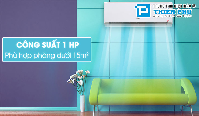 Điều Hòa Gree 9000Btu 1 Chiều Inverter GWC09GB-K3DNC1A Gas R410a