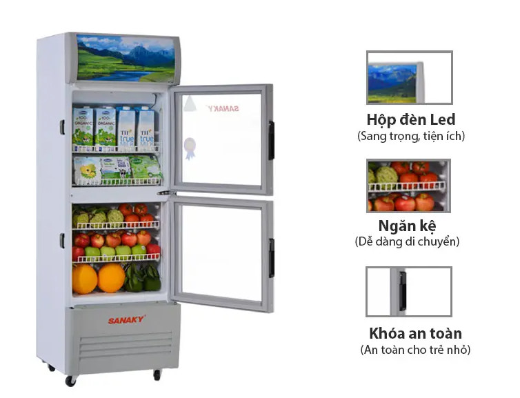 Tại sao Tủ Mát Sanaky VH-218W 2 Cánh 180 Lít thường xuyên có mặt tại các quán tạp hóa
