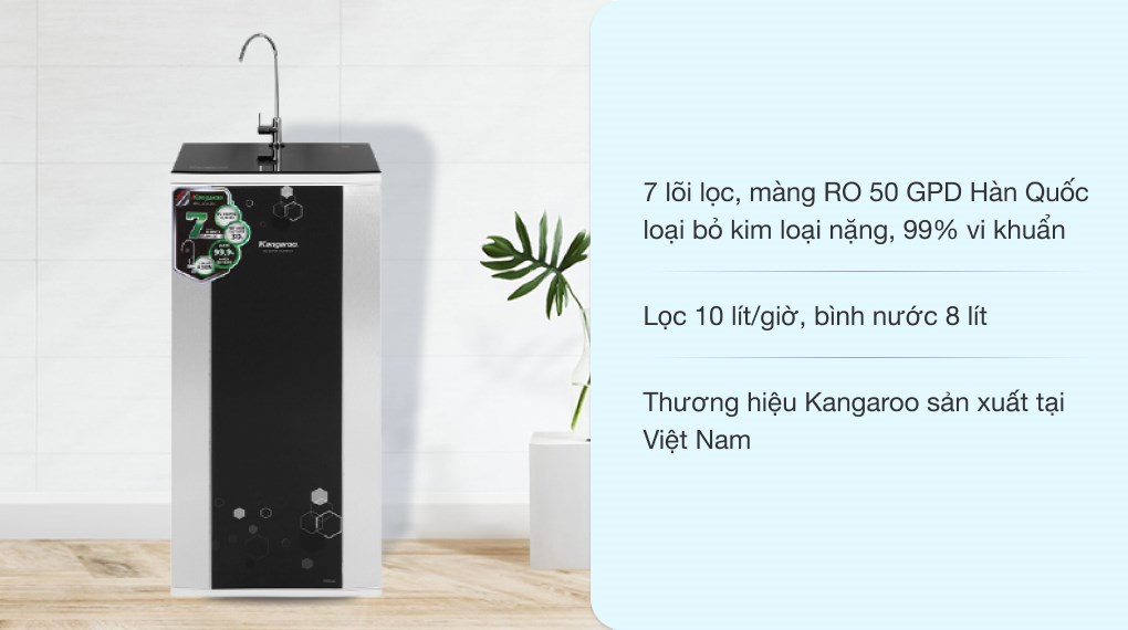 Tại sao máy lọc nước Kangaroo RO KG88AVTU 7 Lõi lại được lựa chọn nhiều nhất?