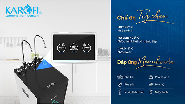 Máy lọc nước RO nóng lạnh Karofi Optimus Duo O-D138 8 Lõi mang lại sự tin tưởng cho người sử dụng?