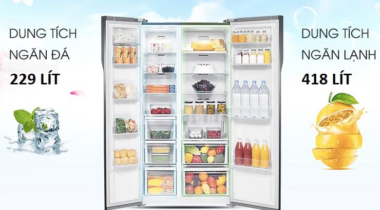 Tủ Lạnh Samsung Inverter RS62R5001M9/SV 680 Lít giúp căn bếp tiện nghi hơn.